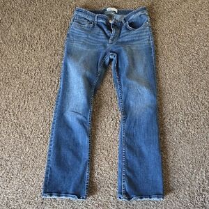 BKE Payton 30 X 31 1/2 Straight Leg Women's Jeans in Classic Blue